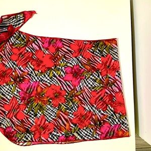 Vintage wrap animal print floral hand made in Vancouver.